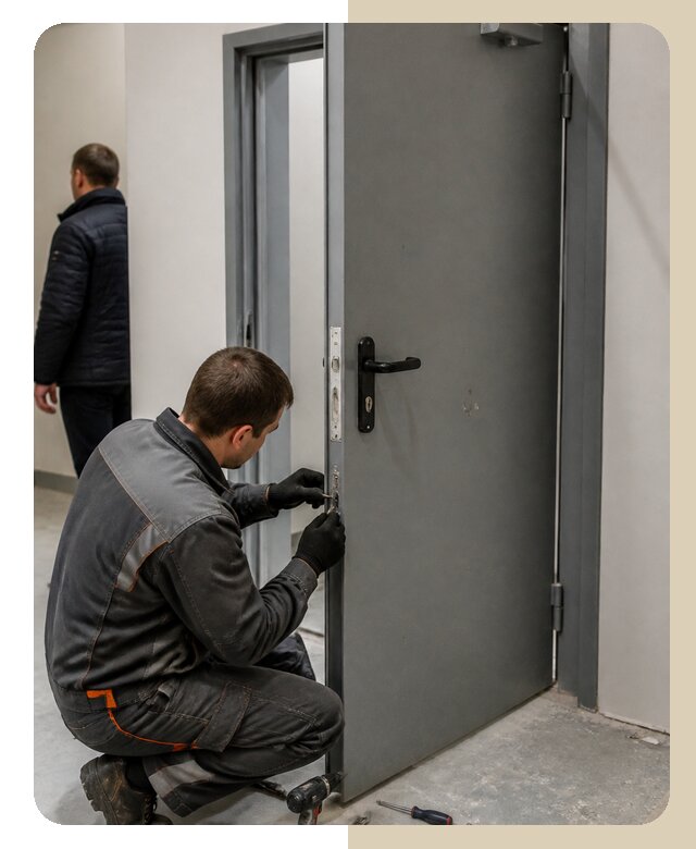 Ремонт противопожарной двери в Коломне по цене 6590 р. | Дверной